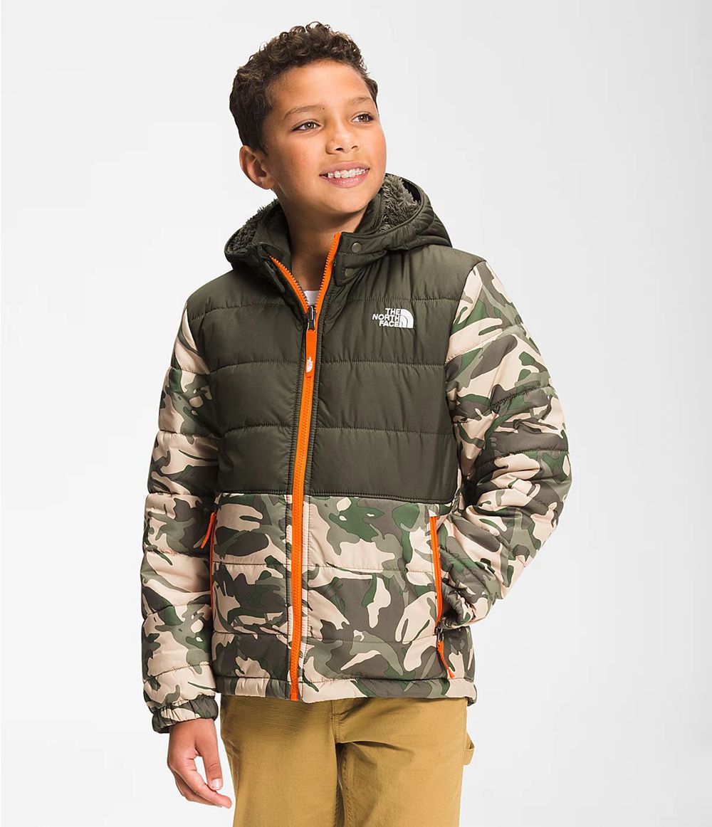 The North Face Printed Reversible Mount Chimbo Full Zip Hooded Jacke Jungen - Camouflage CH-396PMRD